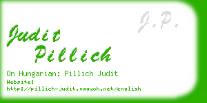 judit pillich business card